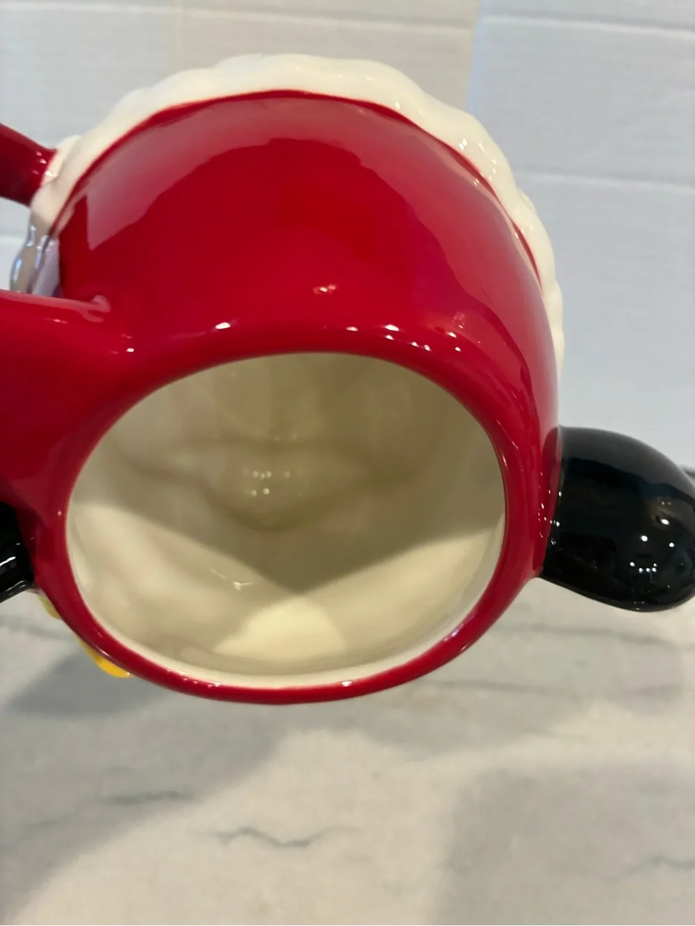 New Williams Sonoma Minnie Mouse Figural Mug cocoa Christmas kids holiday Disney